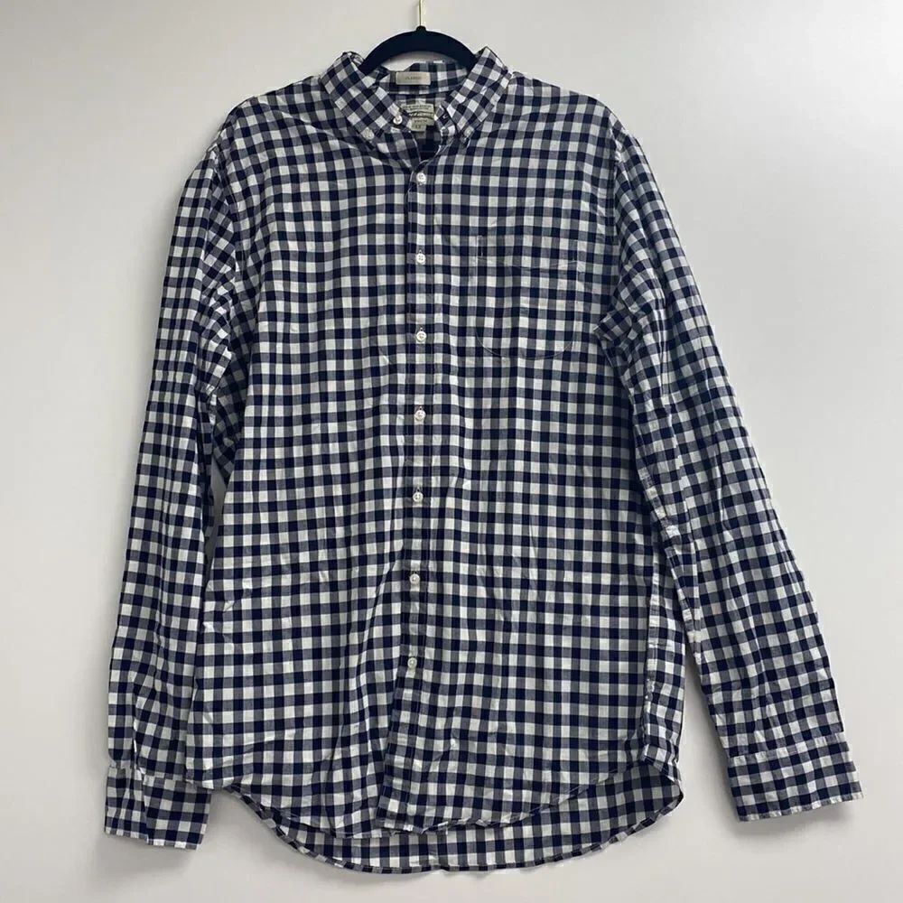 J.Crew Tall stretch Secret Wash shirt Item AA430*